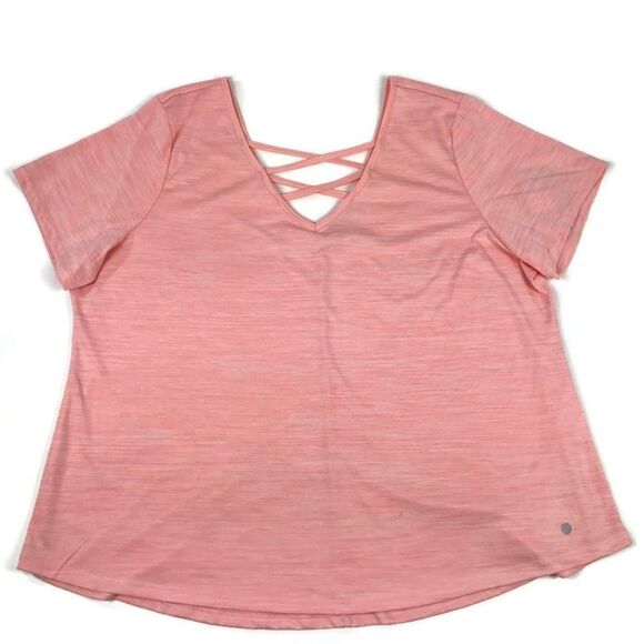NEW Bally Total Fitness Cross-Back Athletic Top Women's Plus Size 2X Activewear - Picture 1 of 7